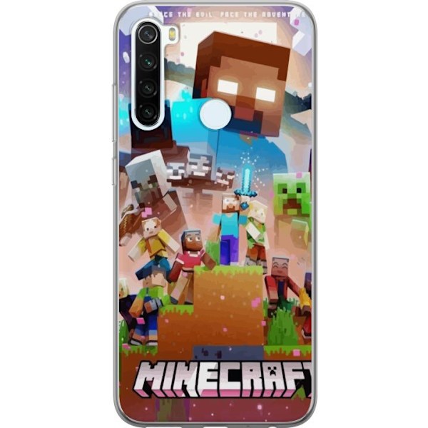 Xiaomi Redmi Note 8 Läpinäkyvä kuori Minecraft