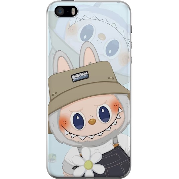 Apple iPhone 5s Gennemsigtig cover Labubu med hat - Pop Mart f