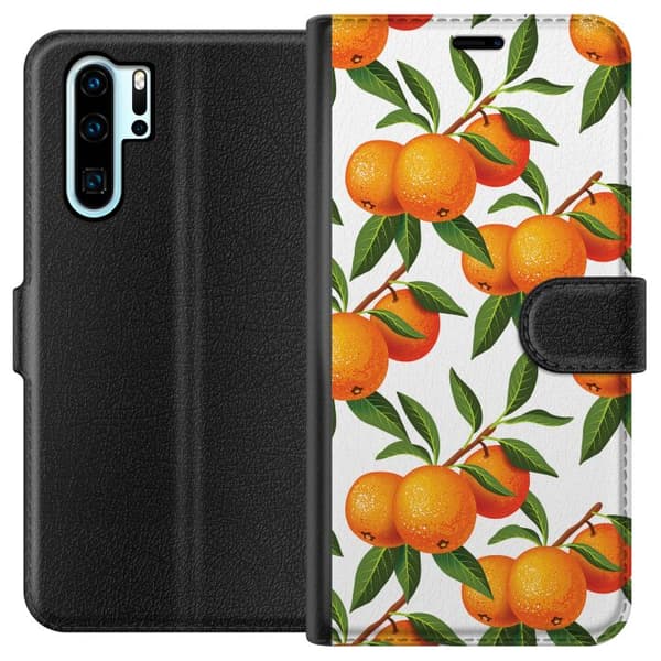 Kompatibelt Lommeboketui til Huawei P30 Pro Appelsin