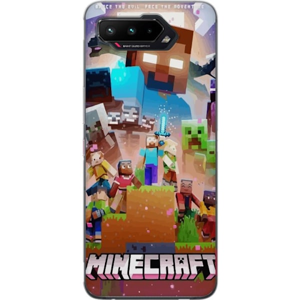 Asus ROG Phone 5 Gennemsigtig cover Minecraft