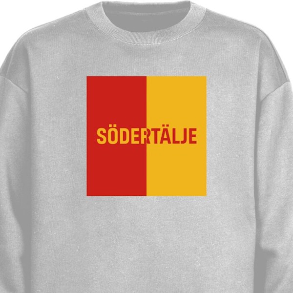 Sweatshirt för Vuxen | Klassisk Collegetröja Södertälje grå XXL