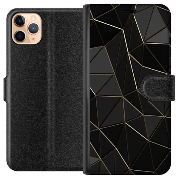 Apple iPhone 11 Pro Max Lompakkokotelo Keskiyö