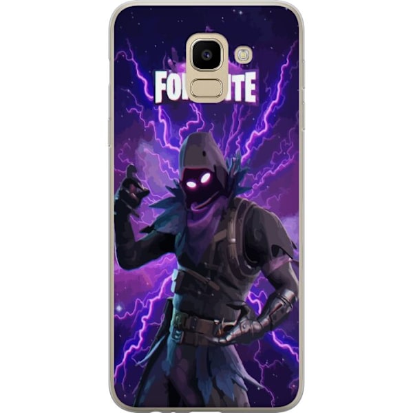 Samsung Galaxy J6 Gennemsigtig cover Fortnite Raven