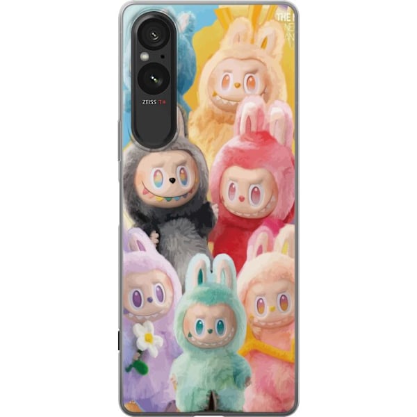 Sony Xperia 5 V Läpinäkyvä kuori Labubu Luonnos Tyyli