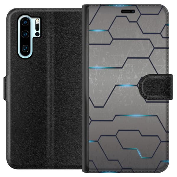 Kompatibel Tegnebogsetui til Huawei P30 Pro Mønster