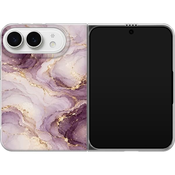Kompatibelt Mobildeksel til Apple iPhone Duo Lavendelmarmor lila