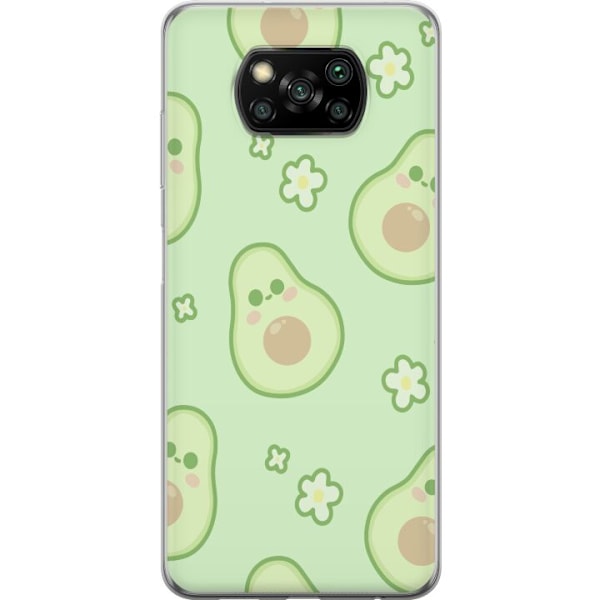 Xiaomi Poco X3 NFC Gennemsigtig cover Avocado Sød