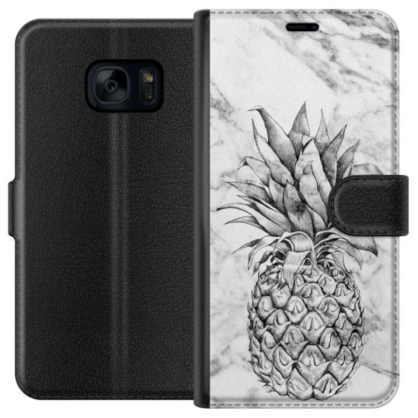 Samsung Galaxy S7 Tegnebogsetui Ananas