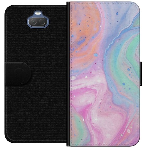 Sony Xperia 10 Plus Tegnebogsetui Pastelmarmor