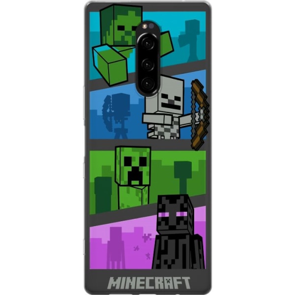 Sony Xperia 1 Gennemsigtig cover Minecraft