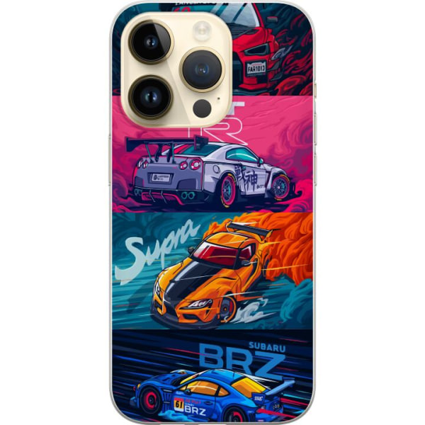 Apple iPhone 15 Pro Gennemsigtig cover Subaru Racing