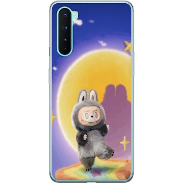 OnePlus Nord Gjennomsiktig deksel Labubu Neon Pop - Neonfarget