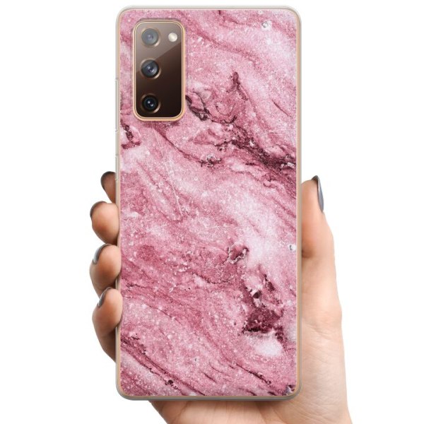 Samsung Galaxy S20 FE TPU Mobildeksel Glitrer Marmor