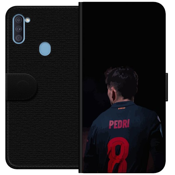 Samsung Galaxy A11 Tegnebogsetui Pedri FC Barcelona Fodbold Sp