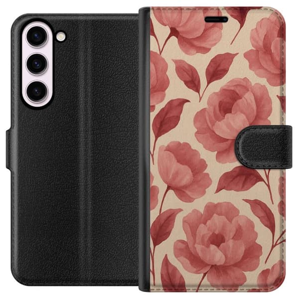 Kompatibelt Plånboksfodral till Samsung Galaxy S23+ Rose Bloom