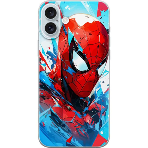 Apple iPhone 16 Plus Gennemsigtig cover Spiderman