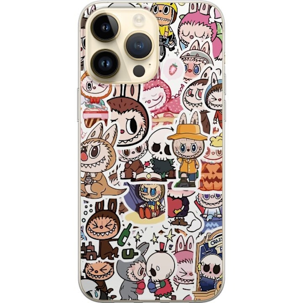 Apple iPhone 15 Pro Max Gennemsigtig cover Labubu All-Stars