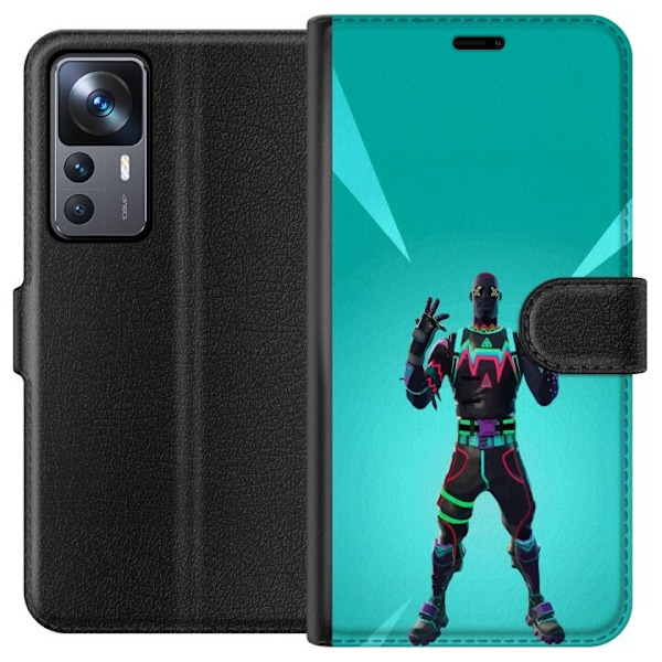 Xiaomi 12T Pro Lommeboketui svart ridder fortnite