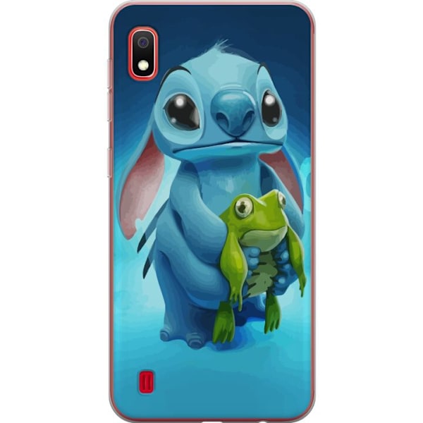 Samsung Galaxy A10 Genomskinligt Skal Stitch och grodan