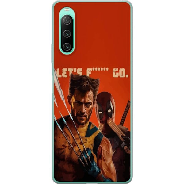 Sony Xperia 10 IV Genomskinligt Skal Deadpool & Wolverine