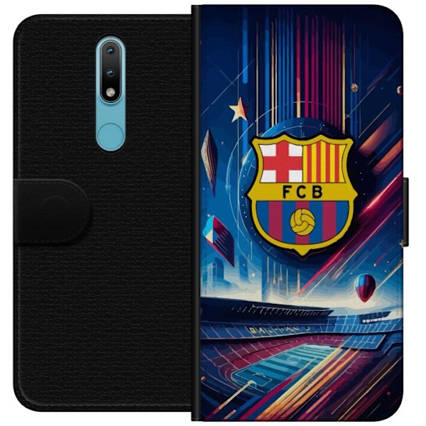 Nokia 2.4 Plånboksfodral FC Barcelona