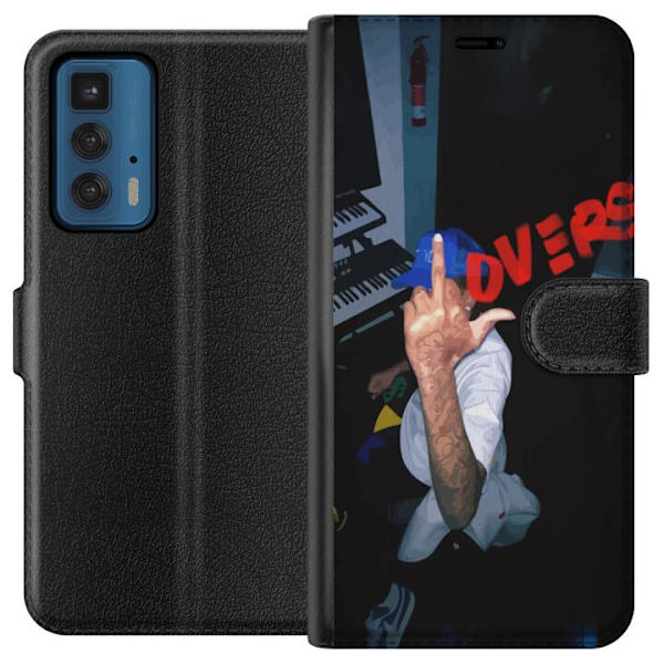 Motorola Edge 20 Pro Plånboksfodral Lovers Mystical Romance Kärlek Mystik Design Romantiskt Motiv Populärt Grafiskt Mönster Fashion Stil