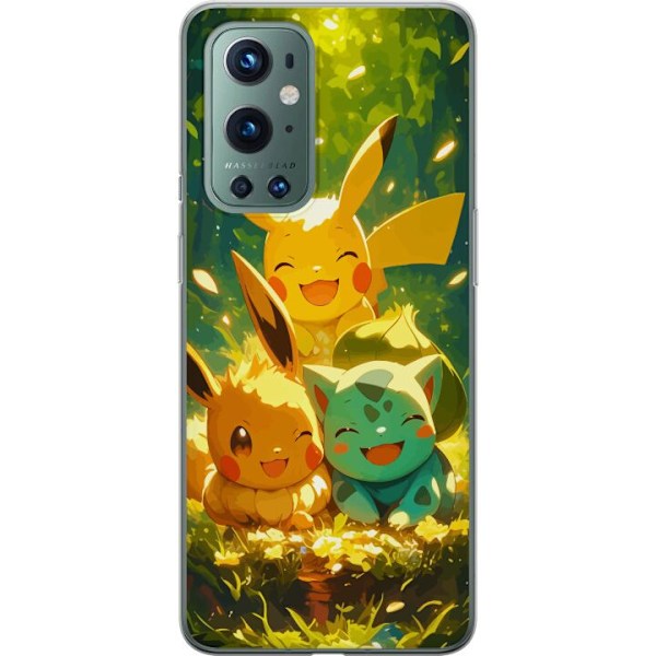 OnePlus 9 Pro Genomskinligt Skal Pixelmonster spelstil – färgstark design för retroälskande gamers