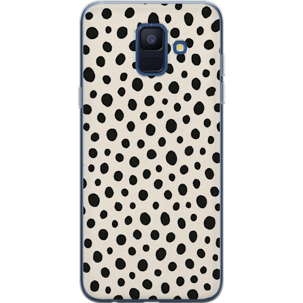Samsung Galaxy A6 (2018) Genomskinligt Skal Dot Dance