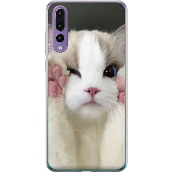 Huawei P20 Pro Genomskinligt Skal Katt Hej