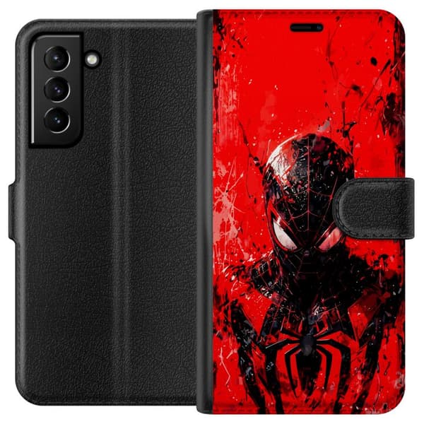 Kompatibel Tegnebogsetui til Samsung Galaxy S21+ 5G Spider Man