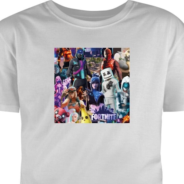 Børne T-shirt | Behagelig T-shirt til Børn Fortnite grå 3-4 År