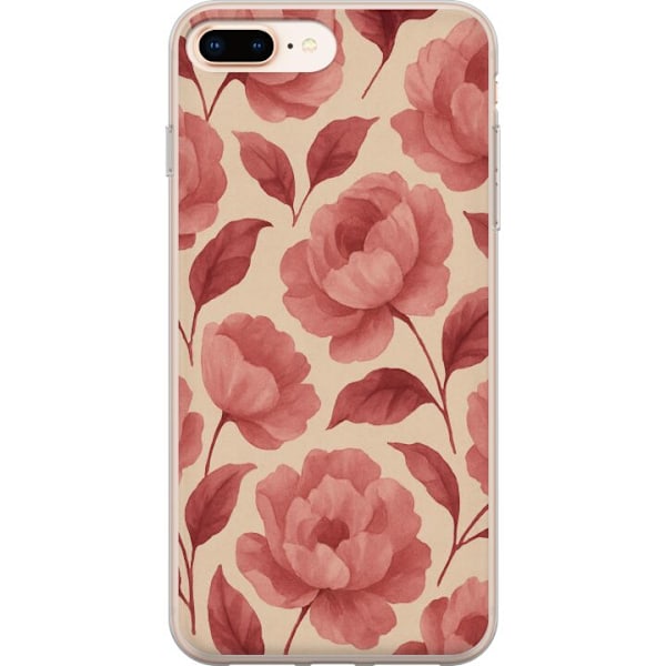 Apple iPhone 7 Plus Gjennomsiktig deksel Rose Blomst