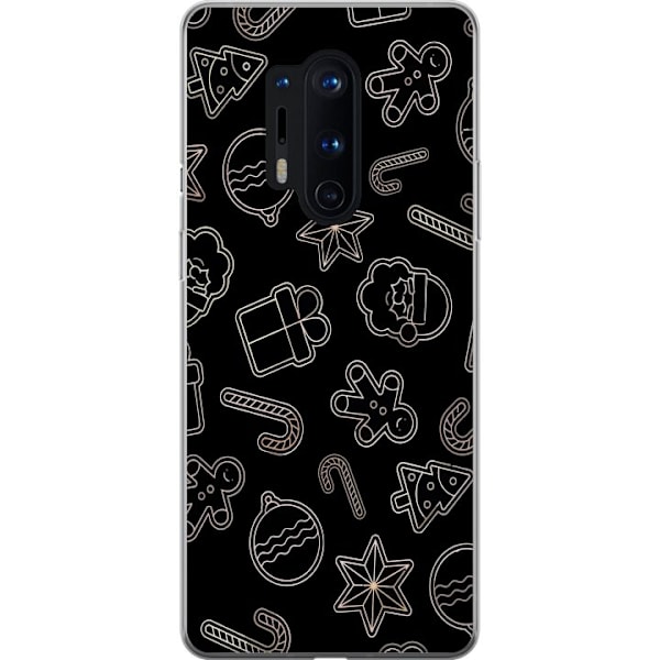 OnePlus 8 Pro Gennemsigtig cover Julemønster