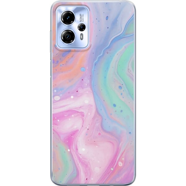 Motorola Moto G13 Genomskinligt Skal Pastellmarmor