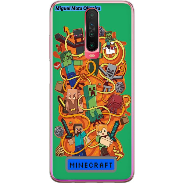 Xiaomi Redmi K30 Läpinäkyvä kuori Minecraft