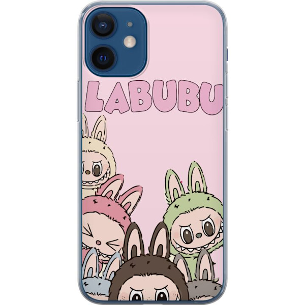 Apple iPhone 12 mini Gennemsigtig cover Labubu Pop Mart Karakterer Figurer Samlerobjekt Populær Figursærie Design Pop Mart Leksakskunst Motiv