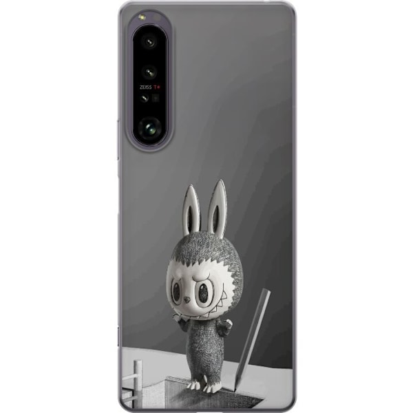 Sony Xperia 1 IV Läpinäkyvä kuori Pop Mart MEGA LABUBU LABUBU Sketch 1000%
