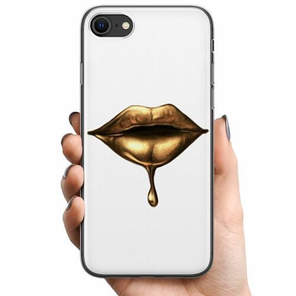 Köp Apple iPhone 7 TPU Mobilskal Dripping Gold | Fyndiq