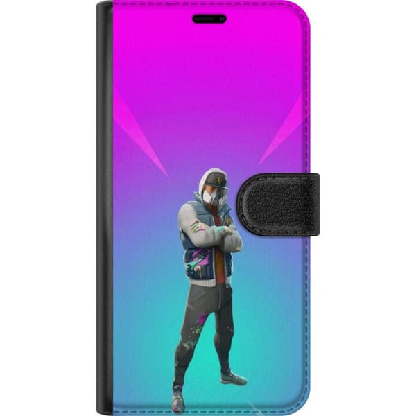 Kompatibel Tegnebogsetui til Samsung Galaxy S21 sort ridder fortnite