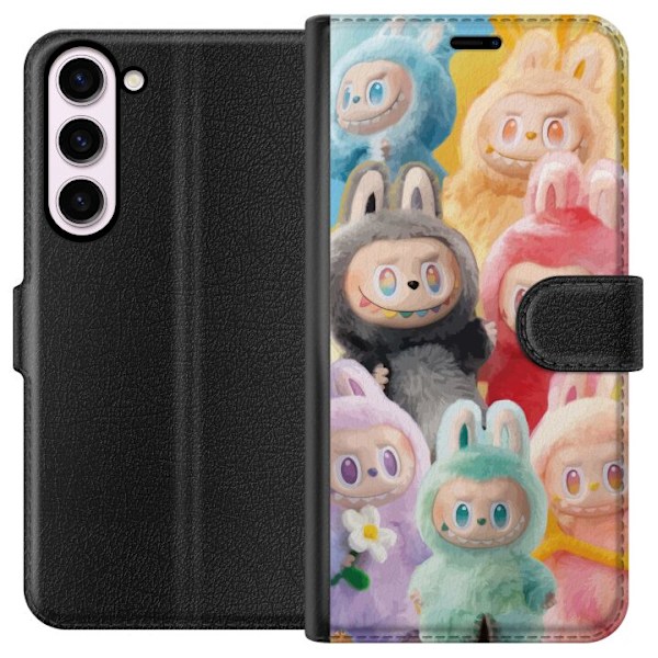 Samsung Galaxy S23+ Plånboksfodral Labubu Sketch Style – Handritat monster i tusch
