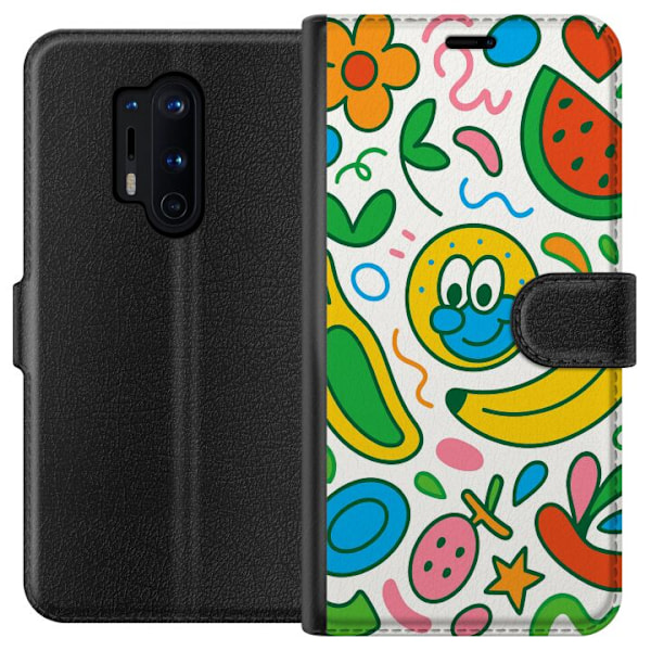 OnePlus 8 Pro Lommeboketui Sommerfuglslør