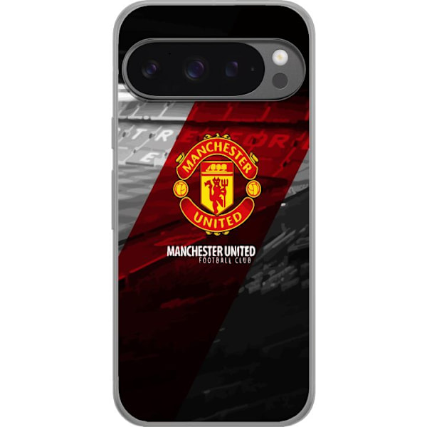 Google Pixel 9 Pro XL Läpinäkyvä kuori Manchester United