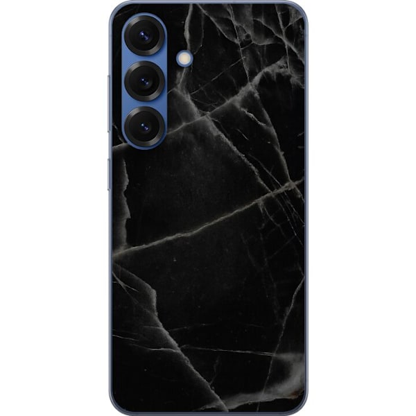 Samsung Galaxy S25+ Genomskinligt Skal Svart marmor