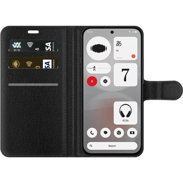 Kompatibel Tegnebogsetui til Nothing Phone 4b Skyggekriger sort