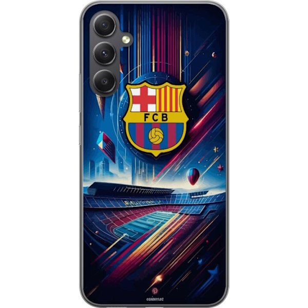 Samsung Galaxy A15 5G Läpinäkyvä kuori FC Barcelona