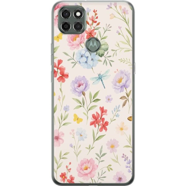 Motorola Moto G9 Power Läpinäkyvä kuori Kukat