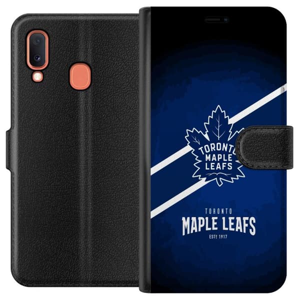 Kompatibelt Lommeboketui til Samsung Galaxy A20e Toronto Maple Leafs (NHL)