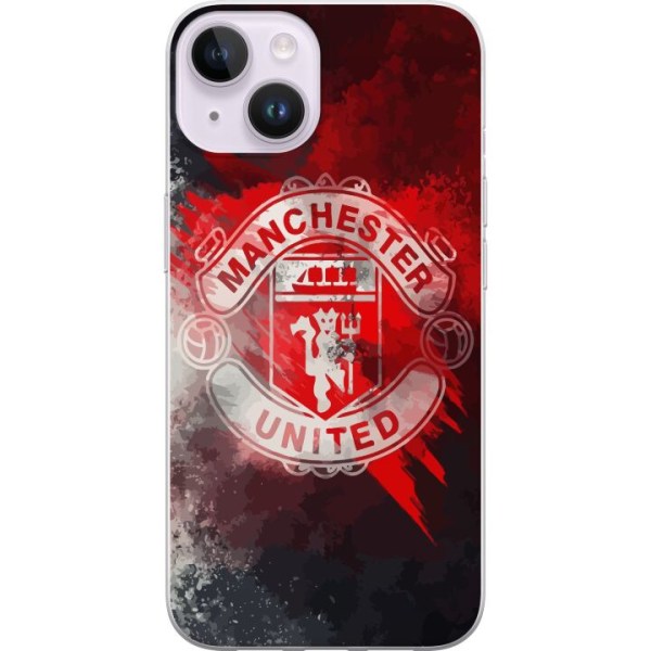 Apple iPhone 14 Genomskinligt Skal Manchester United