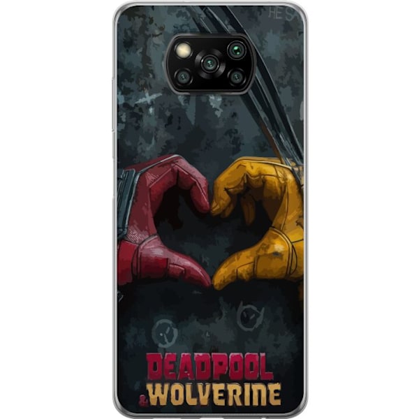 Xiaomi Poco X3 NFC Läpinäkyvä kuori Wolverine Deadpool