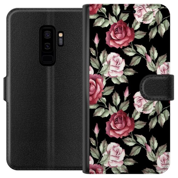 Samsung Galaxy S9+ Lommeboketui Blomster